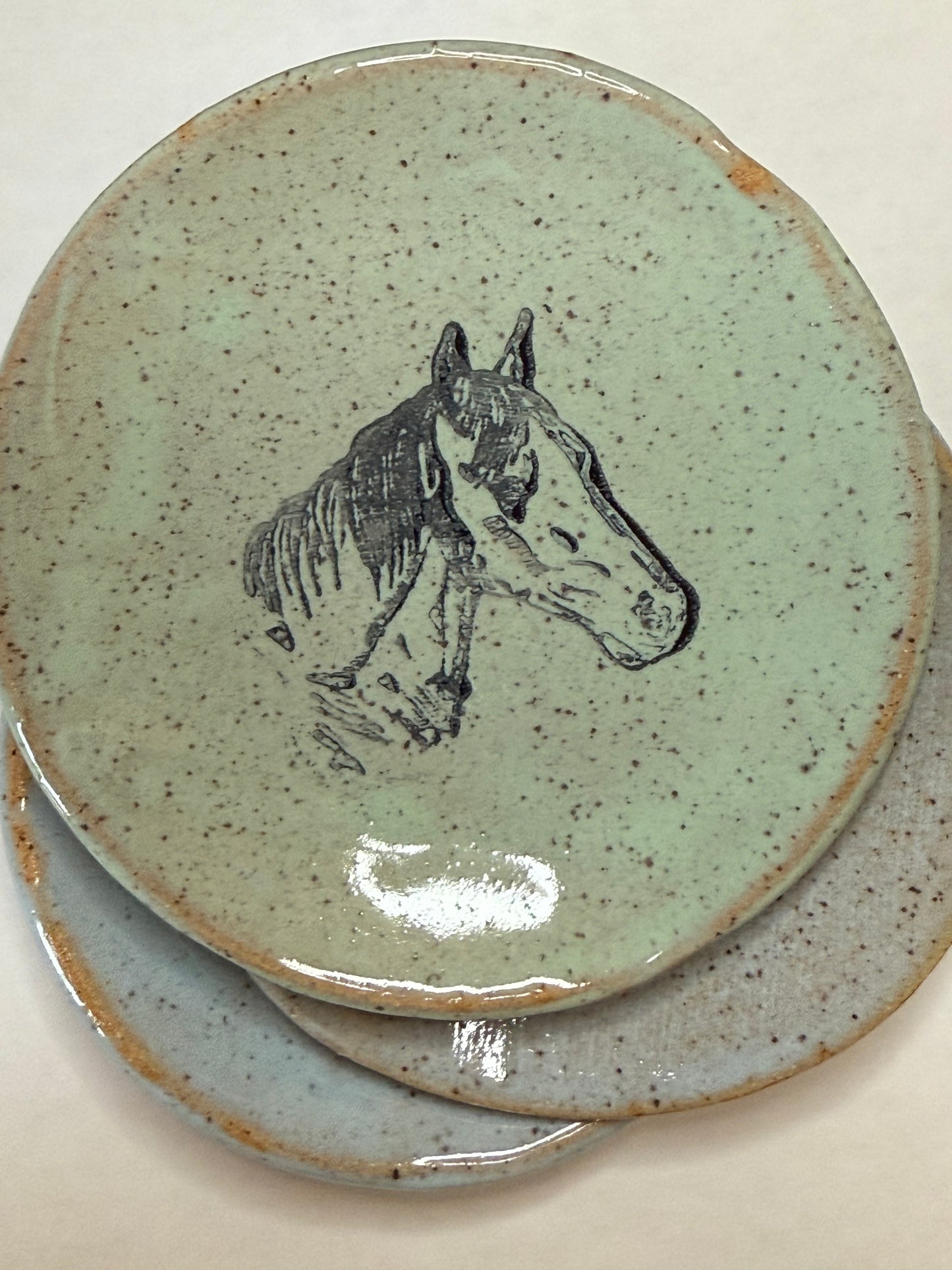 Horse Pottery Soap Dishes